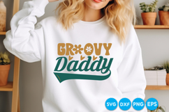 Groovy Daddy Father's day retro SVG Design Product Image 3