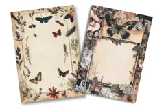 Butterfly Collage Junk Journal Pages Product Image 2