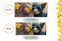 Cartoon Dog Mug Design, Yorkshire Terrier Mug Sublimation Product Image 2