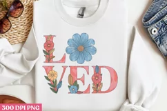 Loved PNG, Christian Sublimation PNG Product Image 1