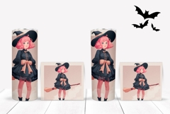 Cartoon Halloween Witch Tumbler, Halloween Tumbler Template Product Image 2