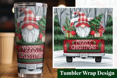 Merry Christmas Tumbler - Christmas Tumbler Wrap Design Product Image 1