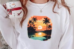 Tropical Christmas Clipart , Christmas PNG Product Image 2