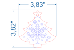 Christmas Tree Toy SVG laser cut file for Glowforge Product Image 2