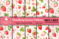 Strawberry Summer Patterns JPG Product Image 1