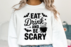 Eat Drink and be scary Svg | Halloween Svg | Shirt Svg Product Image 1
