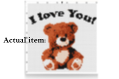 Cross stitch pattern teddy bear PDF instant download counted Product Image 2