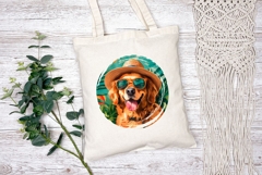 Labrador Retriever Dog Illustration, Summer Labrador Dog Product Image 2