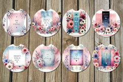 Motivating inscriptions | 8 Car coaster &amp; key chain designs Product Image 2