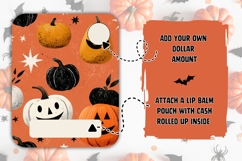Cartoon Pumpkins Money Card Design, Kids Money Card Design Product Image 2