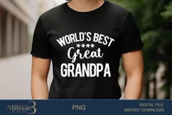 World's Best Great Grandpa SVG PNG Sublimation |Farther Days Product Image 2