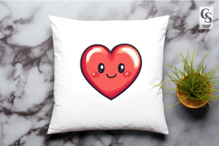 Cute Heart Characters Clipart Sublimation PNG Product Image 3
