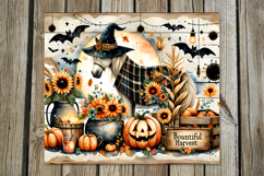 Halloween horse | 4 Skinny tumbler sublimation designs Product Image 2