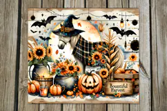 Halloween horse | 4 Skinny tumbler sublimation designs Product Image 2