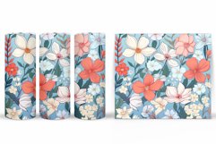Flowers Tumbler Design. Spring Flowers Tumbler Wrap Product Image 2