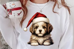Christmas Peeking Dogs Clipart, Christmas PNG Product Image 2