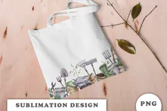 Watercolor Garden Seamless Border png Product Image 2