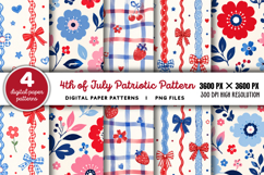 4th Of July Patriotic Pattern PNG Product Image 1