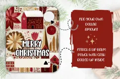 Abstract Christmas City Money Card, Christmas Gift Card Product Image 2