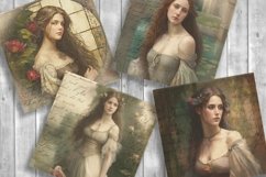 Vintage Ladies Scrapbooking Papers | Printable Ephemera Product Image 2