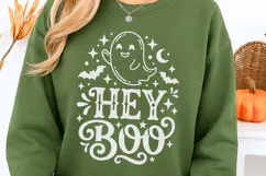 Hey Boo Svg, Funny Halloween Svg, Kids Halloween Svg. Product Image 3