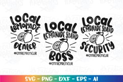 Summer svg Local Lemonade Dealer svg Lemon Stand cute Product Image 2