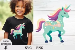 Unicorn svg, Baby Unicorn svg, floral svg, Summer Product Image 2