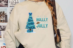 Blue Christmas Tree Sublimation, Christmas Png Product Image 3