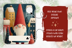 Christmas Gnome Money Card, Christmas Gnome Gift Card PNG Product Image 2