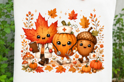 Cute Fall Nurse Pumpkin Leaf Acorn SVG Product Image 3