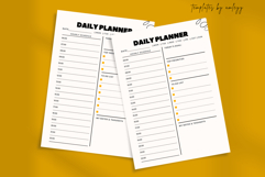 Minimal Daily Planner Template | Editable Canva Layout Product Image 2