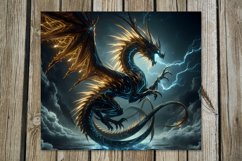 Chinese dragon | mystic Skinny tumbler sublimation designs Product Image 2
