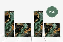 Green Marble Tumbler Wrap, Malachite Tumbler Designs Product Image 2
