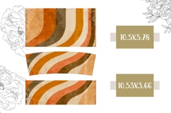 Retro Stripes Tumbler Sublimation, Retro 40 Oz Tumbler Product Image 2