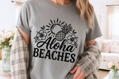 Aloha Beaches Svg, Summer Vibes Svg, Beach Vacation Svg. Product Image 3