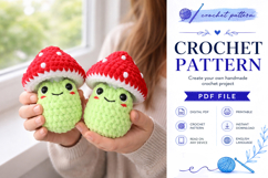 Mushroom Frog Amigurumi Pattern PDF Product Image 1