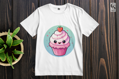 Cute Kawaii Cupcake Clipart Sublimation Png Product Image 2