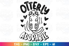 Girls and boys SVG Otterly Adorable Baby cute new born baby Product Image 2
