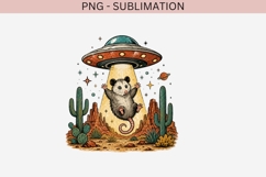 UFO opossum png design for T-shirts Product Image 2