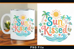 Sun kissed, Summer Sublimation PNG T shirt Design Product Image 2
