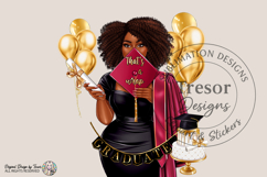 Black Girl Graduation PNG That’s a Wrap Grad Sublimation Product Image 1