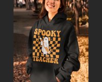 Spooky Teacher svg, Halloween shirt, Retro svg, Ghost svg Product Image 3