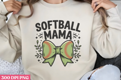 Softball mama PNG, Game Day Baseball Sublimation PNG Product Image 1