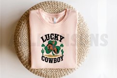 Lucky Cowboy Sublimation PNG, St. Patrick Day PNG Product Image 2