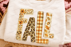 Fall Typography PNG | Floral Leopard Plaid Autumn Letters Product Image 1