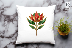 Watercolor Lotus Flower Clipart PNG Product Image 3