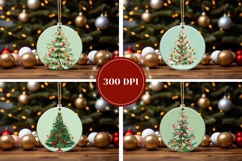 Green Christmas Tree Ornament Designs, Christmas Gift Tags Product Image 2
