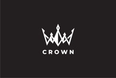 Abstract Crown Logo Design Vector Template Product Image 2