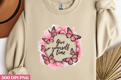 Give yourself time PNG, Mental Health Sublimation PNG Product Image 3
