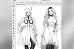 60 Procreate Gothic Fashion Style Stamp Brushes Product Image 10